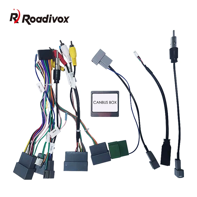 Car 16Pin Android Stereo Power Wiring Harness With Canbus + USB For Honda Civic 1.5T(16-19)/CRV (17-19)/Breeze(2020+)