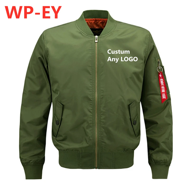 WP-EY, мужская куртка, Ретро стиль, свободная, однотонная, Осень-зима, мужская спортивная куртка-бомбер, бейсбольная куртка на молнии, летный Костюм, повседневное пальто