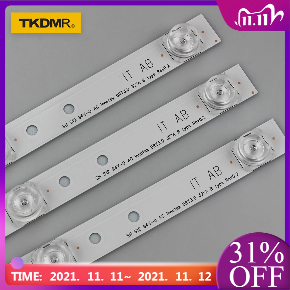 LED backlight strip for LG 32&quotTV innotek drt 3.0 32 LGIT drt3.0 WOOREE A B UOT 32MB27VQ 32LB5610 32LB552B 32LF5610 lg32lf560u | Лампы и