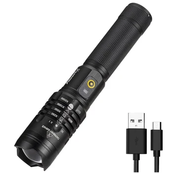 

Activefire H31 XHP50.2 LED Flashlight USB Rechargeable Zoomable Tactical Torch Light Waterproof Camping Fishing Lamp