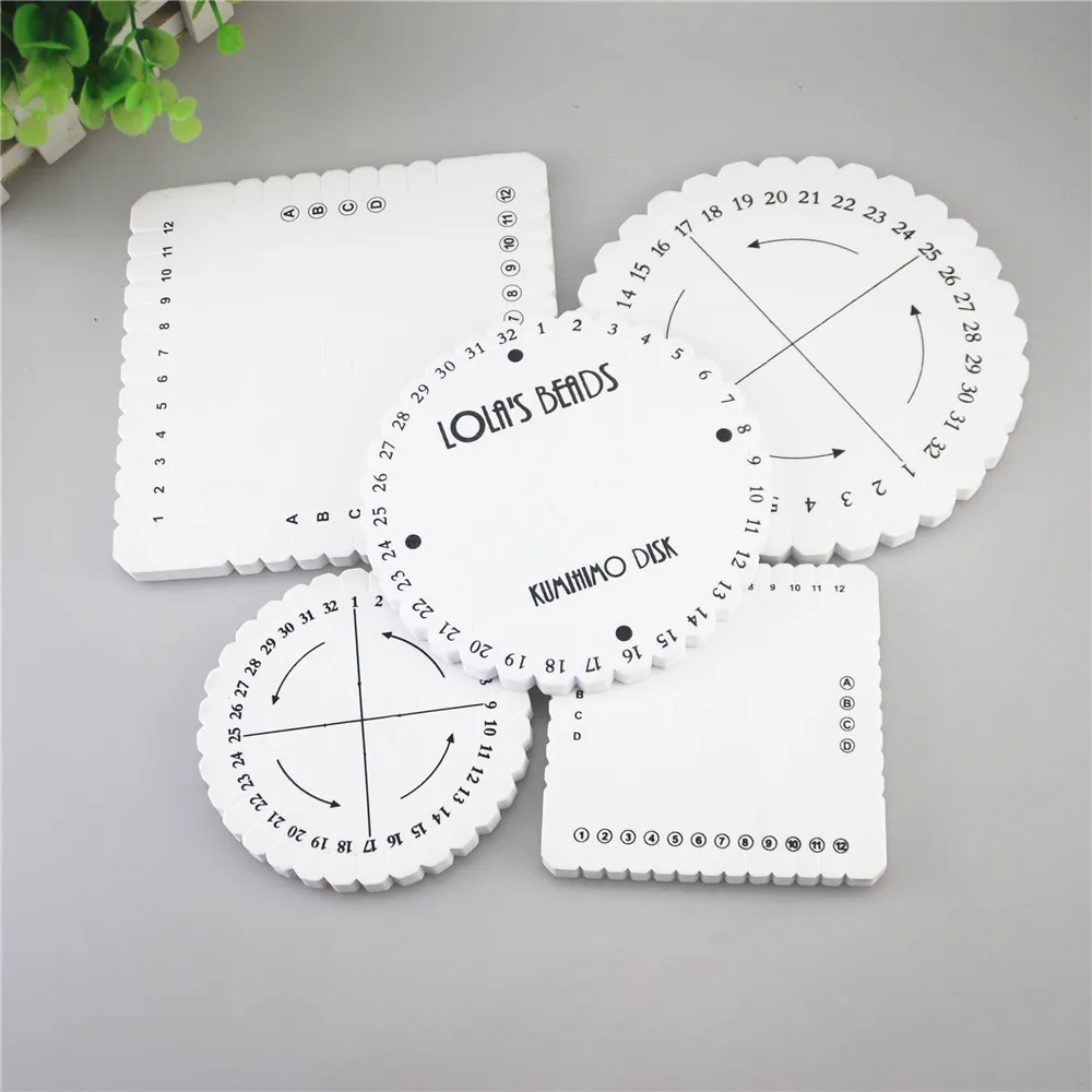 

Round Square Plate Series Jade Macrame Kumihimo Disc Braided Cord String Bracelet Handmade Schijf Disk DIY Materials Tools ds5-p