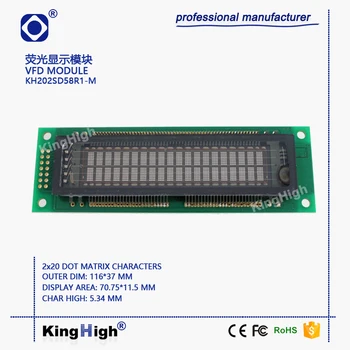 

VFD Display 20*2 Dot Matrix KH202SD58R1-M General 20T202DA1J M202SD16 20M2B0B