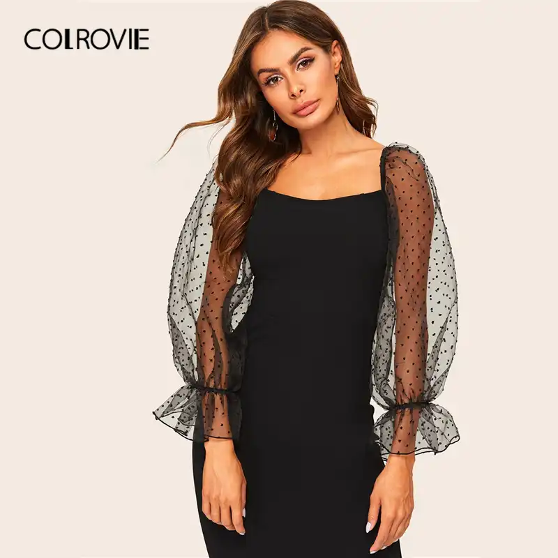 black straight neck bodycon dress