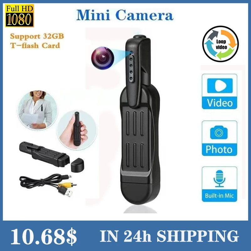 Мини-камера с ручкой карманный DV 1080P Full HD носимое тело микро-камера Smal DVR