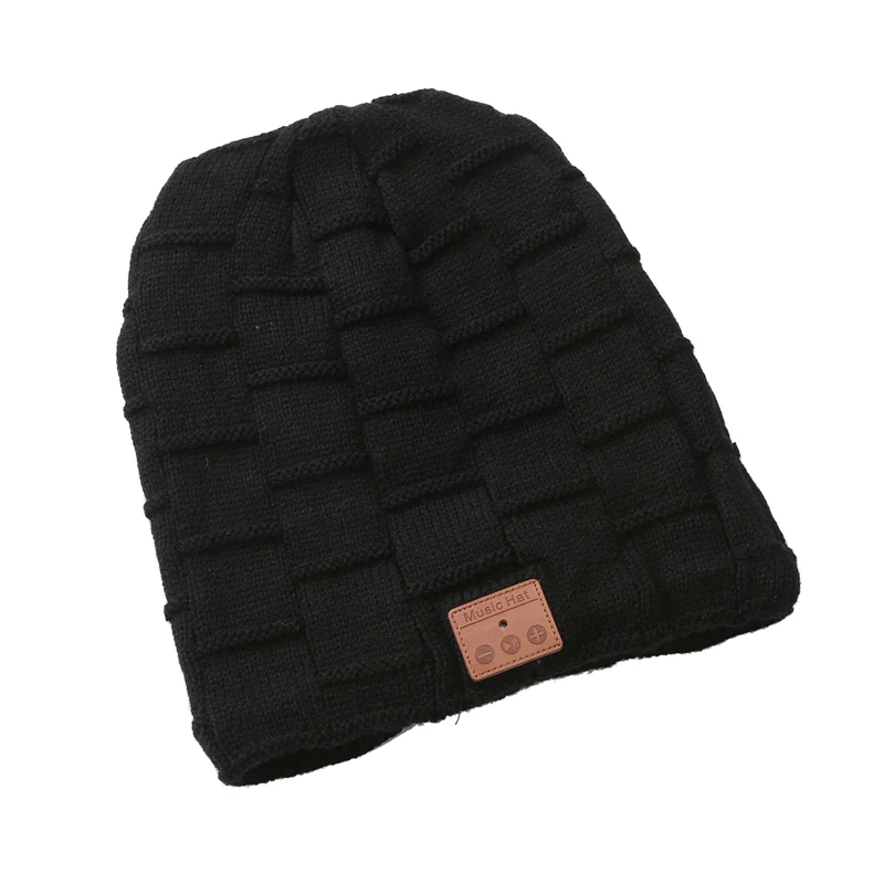 Solid Warm Beanie 20KHZ 10M 180Mah Wireless 32 Unisex Hat 2 Knitted Hat Soft Earphone 20 V4 Ohms 95DB Bluetooth