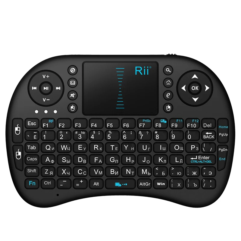 gaming computer keyboard Rii i8 Russian Wireless Mini Keyboard Lithium Battery Air Mouse Remote Control with Touchpad for PC, TV Box Windows cute keyboards for computers