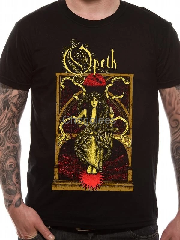Футболка мужская хлопковая с принтом OPETH MOON | Мужская одежда
