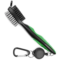 Щетка для гольфа Выдвижная молния алюминиевый карабин, легкий и эргономичный, легко подключить мешок для гольфа