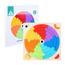 

Baby Rainbow Stacker Stacking Waldorf Dolls Games Kids Creative Building Blocks Montessori Educational Wooden Toy For Children