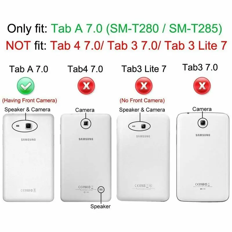 Capa para Tablet Tab a6 7.0 Capa Dobrável com Cobertura de Couro pu para Samsung Galaxy Tab a 7 - Imagem 5