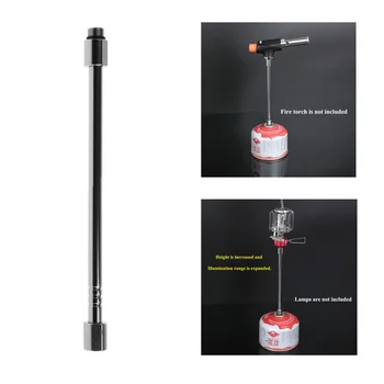 

Outdoor Stove Gas Converter Rod Gas Lantern Extension Tube Blow Torch Extender Pole Camping Lamp Rod Cooking Stove Outdoor Tools