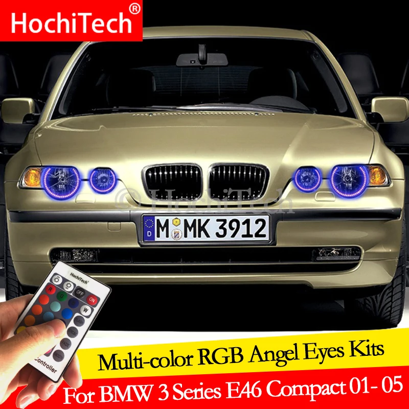 Дневные ходовые огни для BMW 3 серии E46 Compact 2001-2005 дневные DRL ангельские глазки