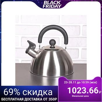

Whistling kettle 2 l "Torento. Shine", color silver