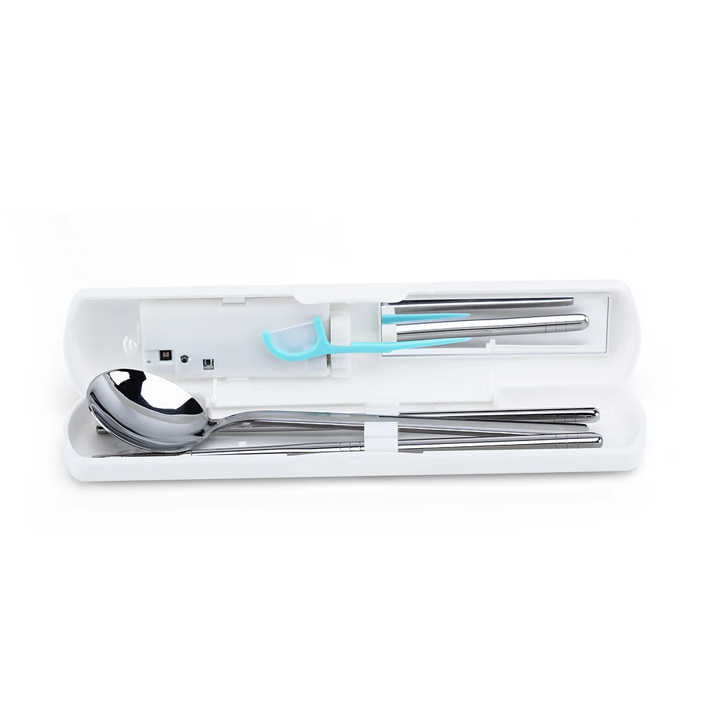 

Portable 99.99% antibacterial chopsticks sanitizer spoon sterilizing