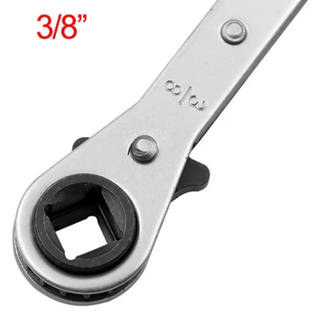

Silver Gray Ratchet Wrench Steel 140mm Length Hant tool For Refrigeration