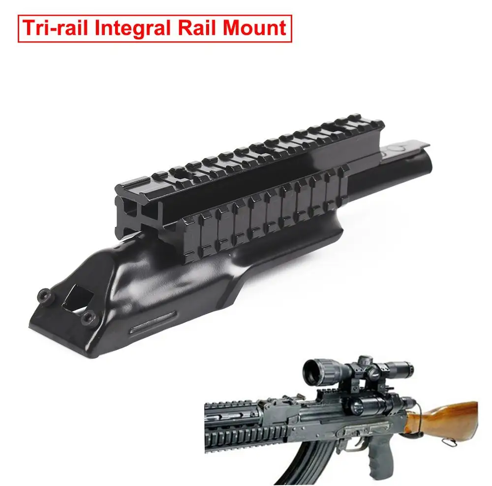 Тактический AK47 AK Tri-rail интегральный рельсовый приемник с креплением Верхняя