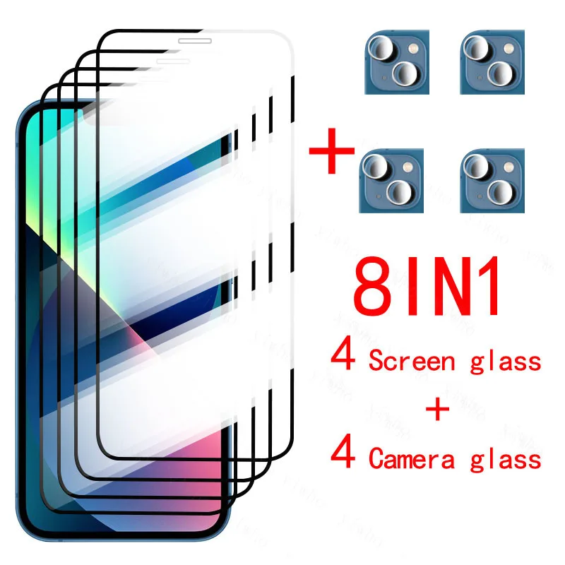 Per Iphone 13 Pro Max Custodia Protettiva In Vetro Temperato Proteggi Schermo Per Iphone I Phone 13 Pro Max Mini 12 12Pro Pellicola Per Telefono