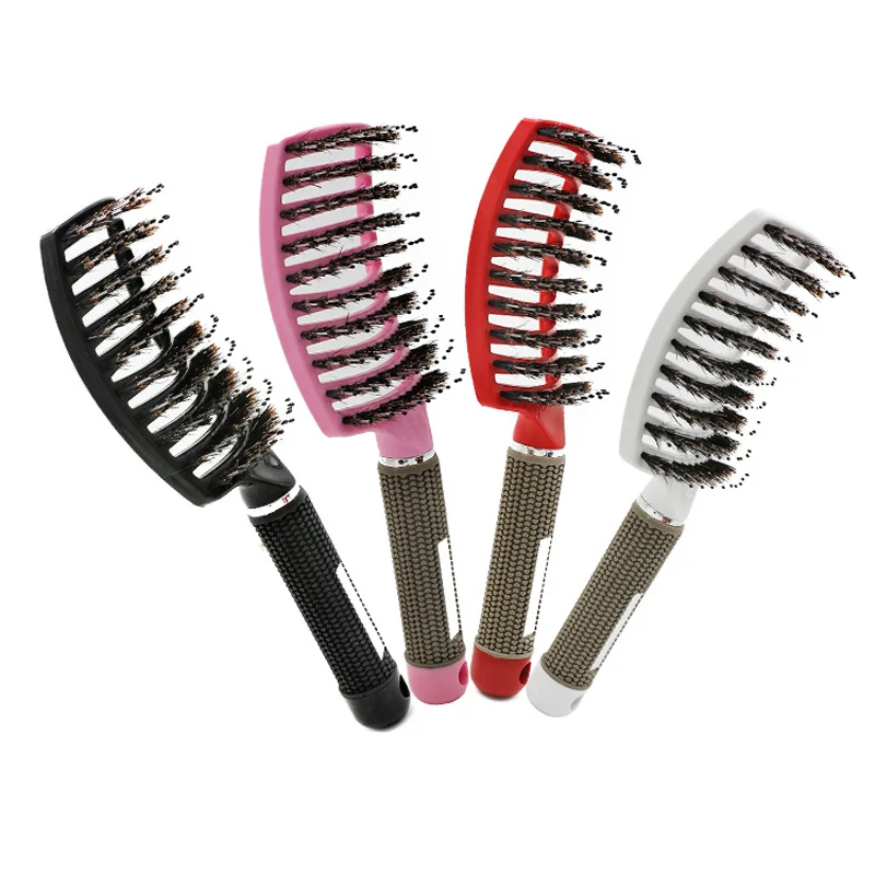 Bristle Hair Brush Scalp Massage Comb Magic Detangle Hairbrush For Tangle Hair Brush Salon Hairdressing Styling Tools Massager 5