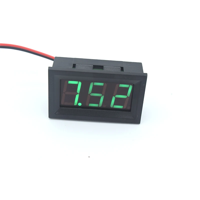 Мини цифровой вольтметр постоянного тока 4,5 в до 30 V 2-проводной ...