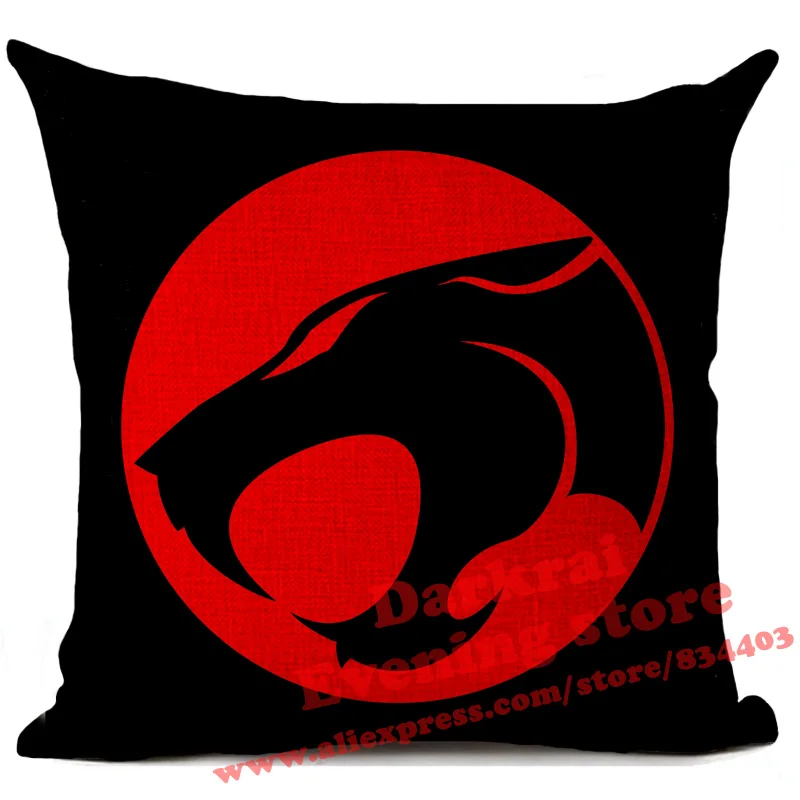 Наволочка с принтом из мультфильма Thundercats, льняная наволочка, украшение для дома, диван для гостиной, подушки 45*45, наволочка для декора - Цвет: 12