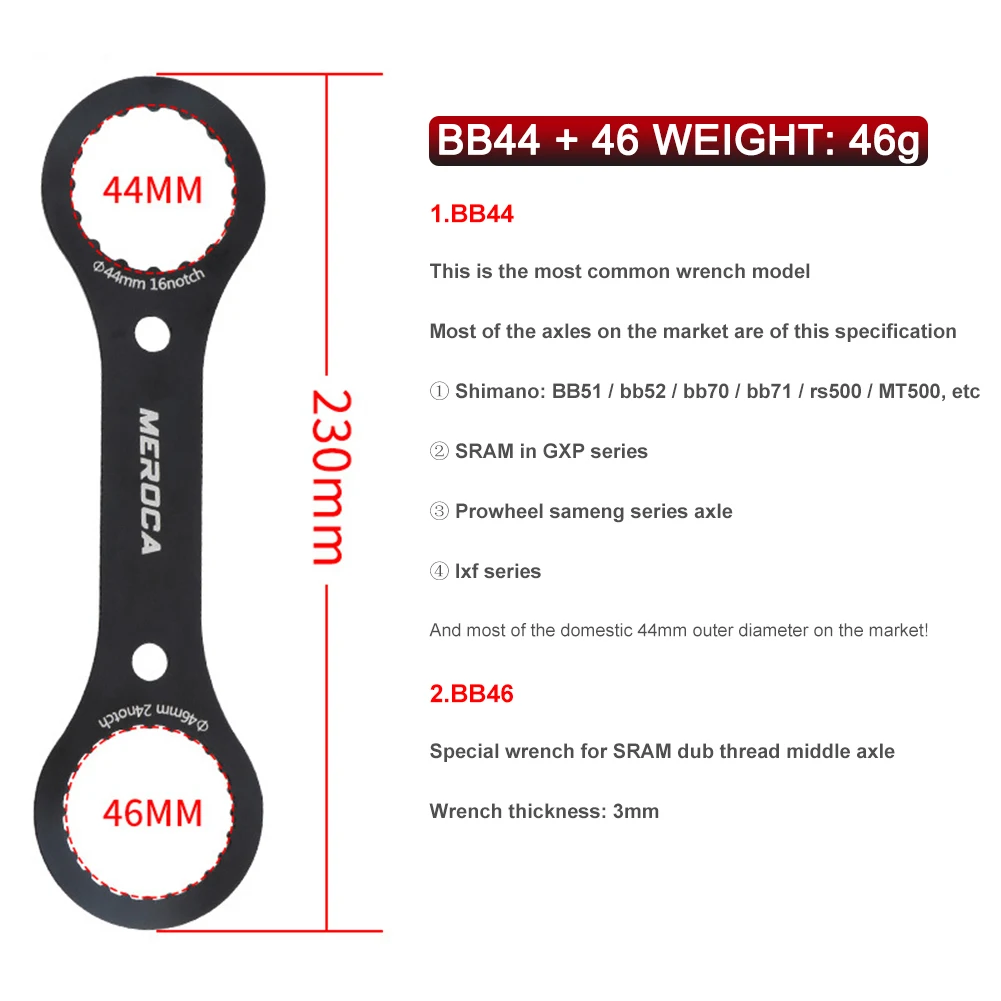 Extracteur de clé de pédalier, douille de support inférieur, vtt, BMX, outils de vélo, Kit de