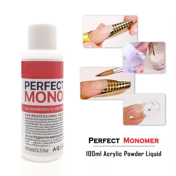

100ml Acrylic Liquid Monomer Acryl Gel For Nail Extension Clear Acrylic Powder Nails Desgin Gel Polish Kit High Quality Tools