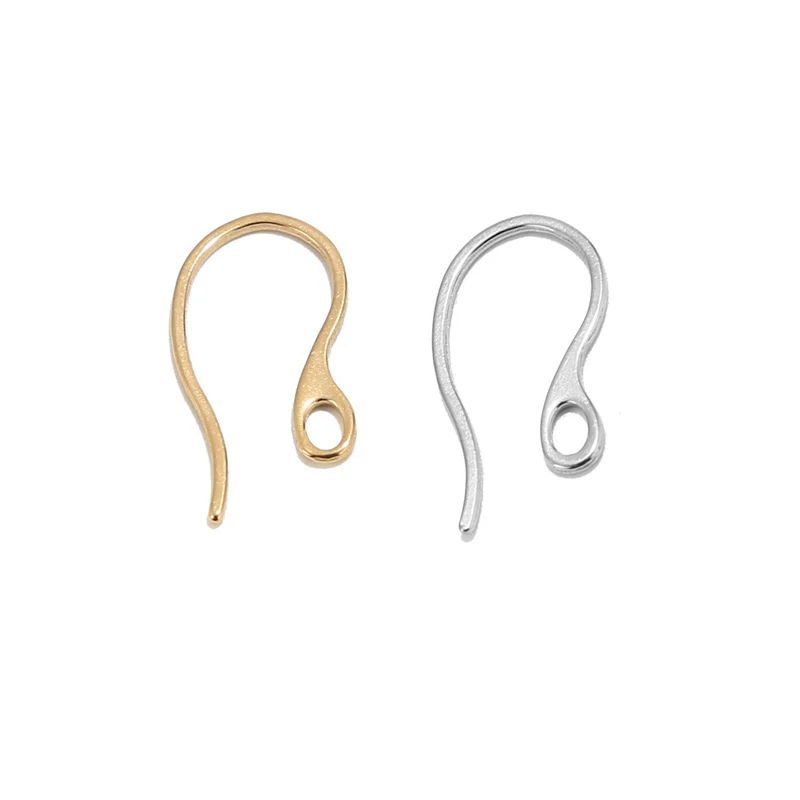 

20pcs Gold Stainless Steel Earring Hooks Ear Wires with Loop for Dangle Earrings DIY Jewelry Making findings Accessories