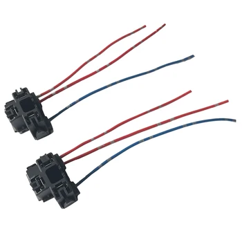

2pcs H4 9003 Halogen Bulb Socket Lamp Holder Light Wire Harness Plug Adapter Auto Led Lights Bulb Socket Connector