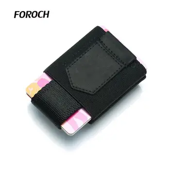 

Genuine Leather Credit Card Holder Men Women Slim Elastic Force Minimalist Wallet Fashion Bank Business ID Card Wallet Card Case