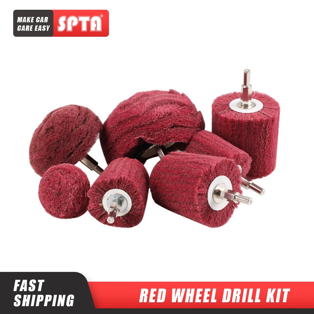 Special Price SPTA Polishing Buffing Pad Polisher Pad Mop Wheel Drill Kit for Manifold,Aluminum,Stainless m6KXW35V