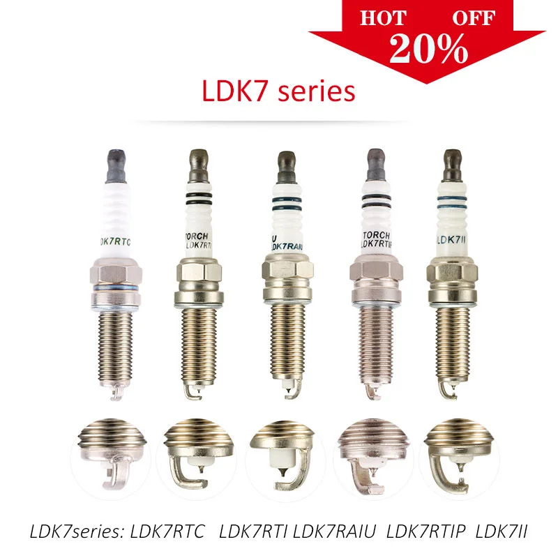 

4pcs/lot China original TORCH Iridium spark plugs LDK7RTI for HYUNDAI accent iv/elantra/i30/i40/solaris/veloster ,etc.