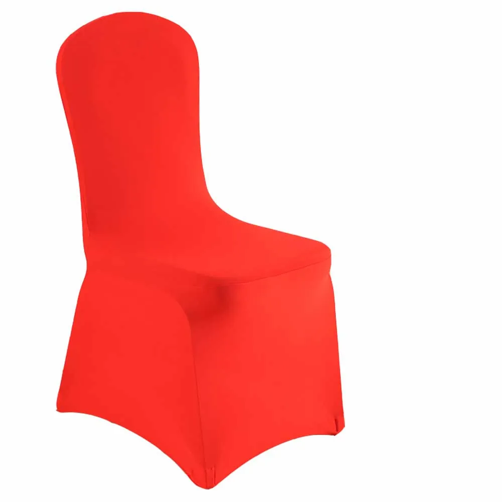 Lychee Solid color Chair Cover Stretch Elastic Chair Covers for Home Kitchen Wedding Birthday Party