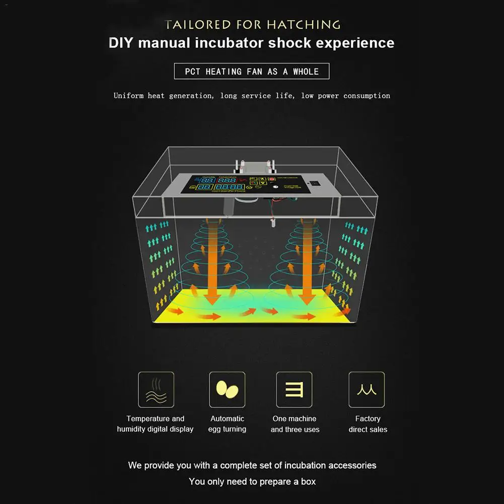 DIY мини инкубатор контроллер Набор запасные части руководство яйцо птицы