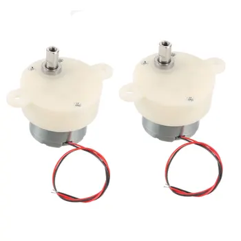 

uxcell 2PCS DC 6V 5RPM Cylinder Shape Deceleration Reducing Motor, 2-Wire Connecting