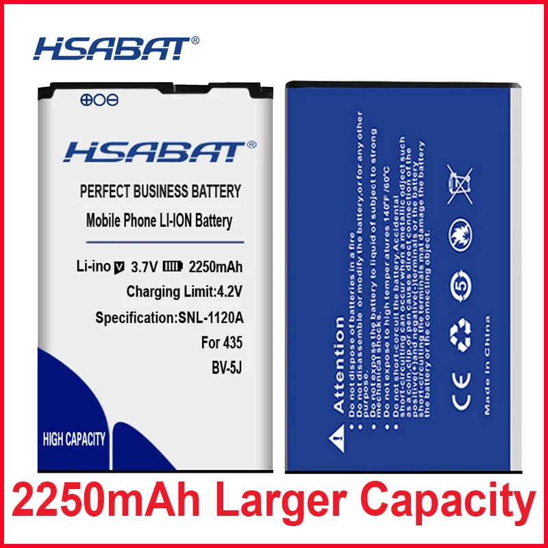 2250 мАч HSABAT Аккумулятор для microsoft Nokia Lumia 435 BV-5J аккумулятор 532 RM1069 1071