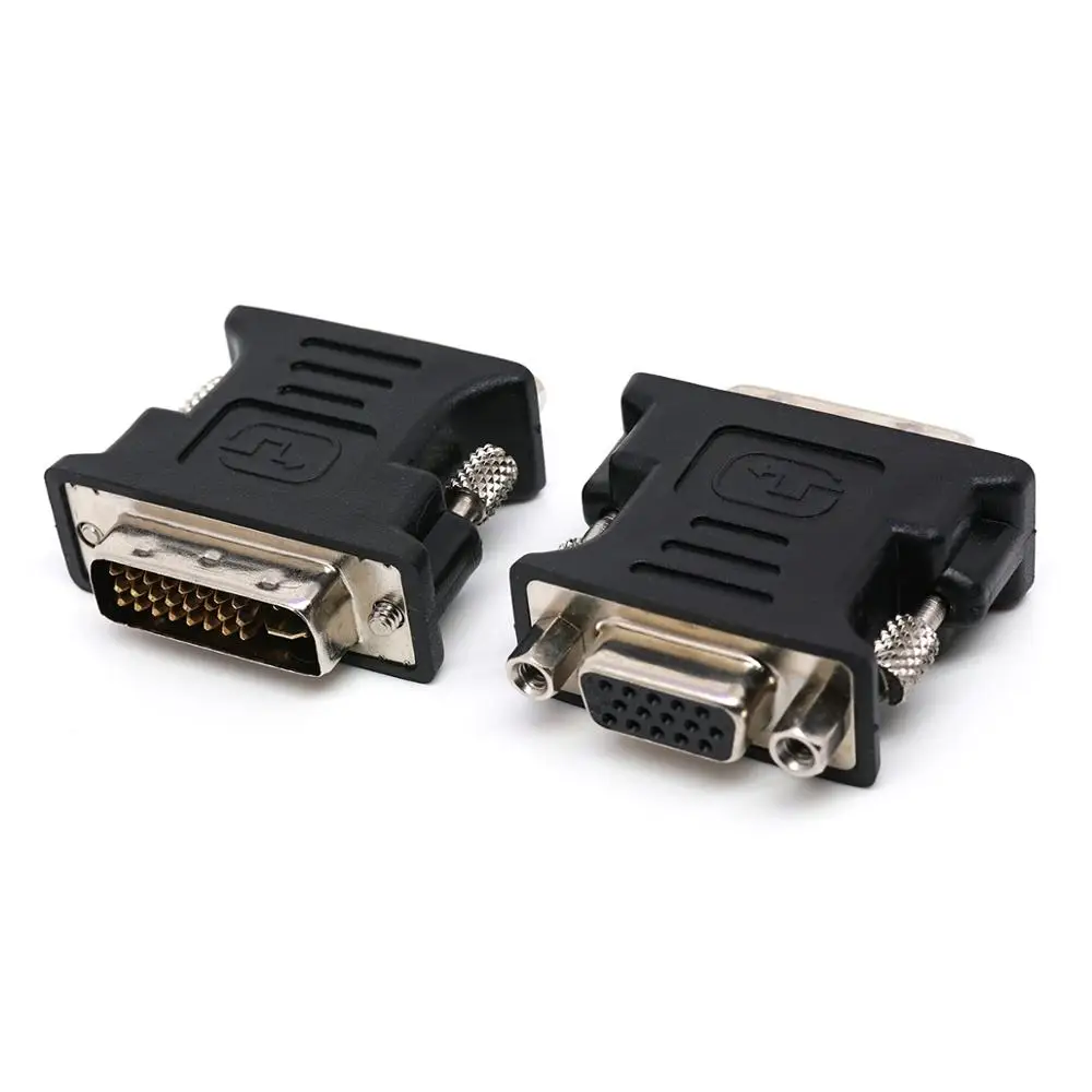 Двунаправленный адаптер DVI-VGA DVI24 + 5 1080P переходник типа Папа-VGA для ПК ноутбуков
