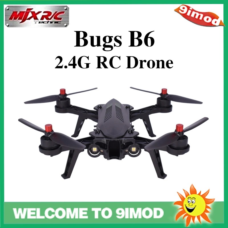 MJX B6 Bugs 6 2 4G RC гоночный Дрон 2204 1800KV бесщеточные моторы осевой гироскоп высокая