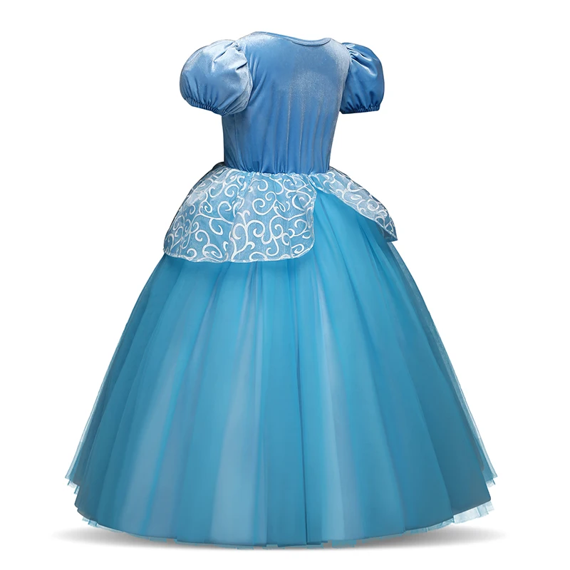 Fancy Princess Girl Dress Rapunzel Children Elsa Anna Birthday Costume Cinderella Sleeping Beauty Costumes Baby Girls Clothes