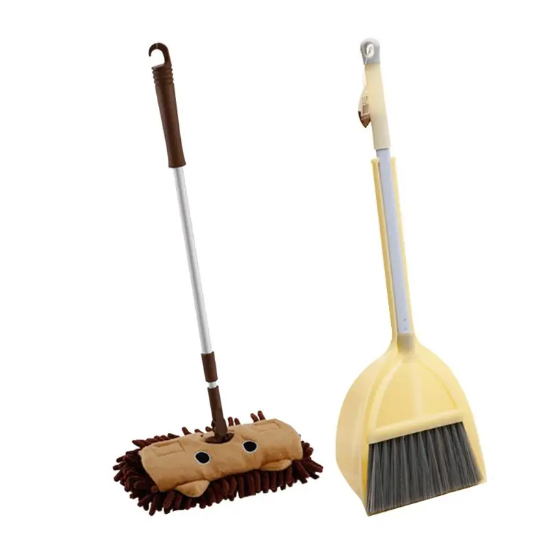 

Kids Household Cleaning Set Broom Dustpan Sweeping Tools Child Training Play Toy X5XE