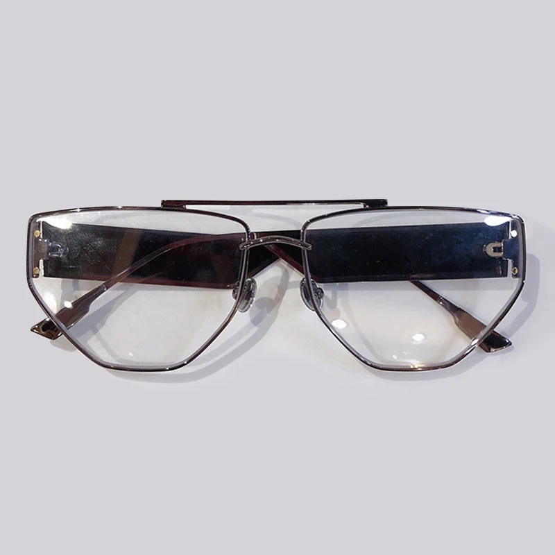 No5 Eyeglasses Оправа для очков в стиле кошачьи глаза для мужчин и женщин Классическая оправа из сплава прозрачные линзы очки Оптическая оправа для мужчин - Цвет оправы: No5 Eyeglasses