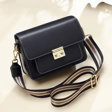 SXME/модные женские сумки из натуральной кожи высокого качества; Маленькая женская сумка на плечо с клапаном; сумки через плечо с двойной цепочкой