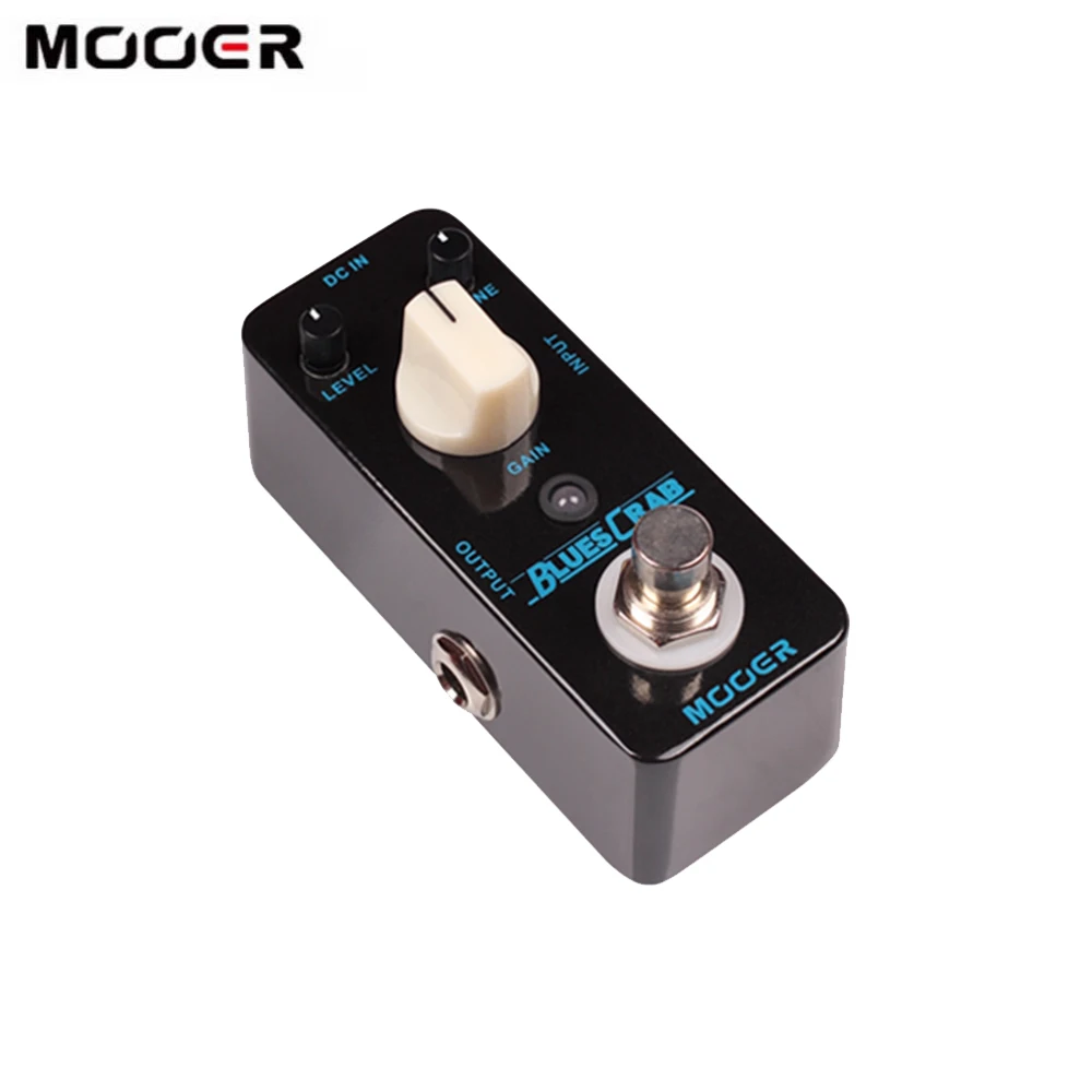 MOOER педаль для гитары с изображением голубого краба гитарного эффекта Overdrive