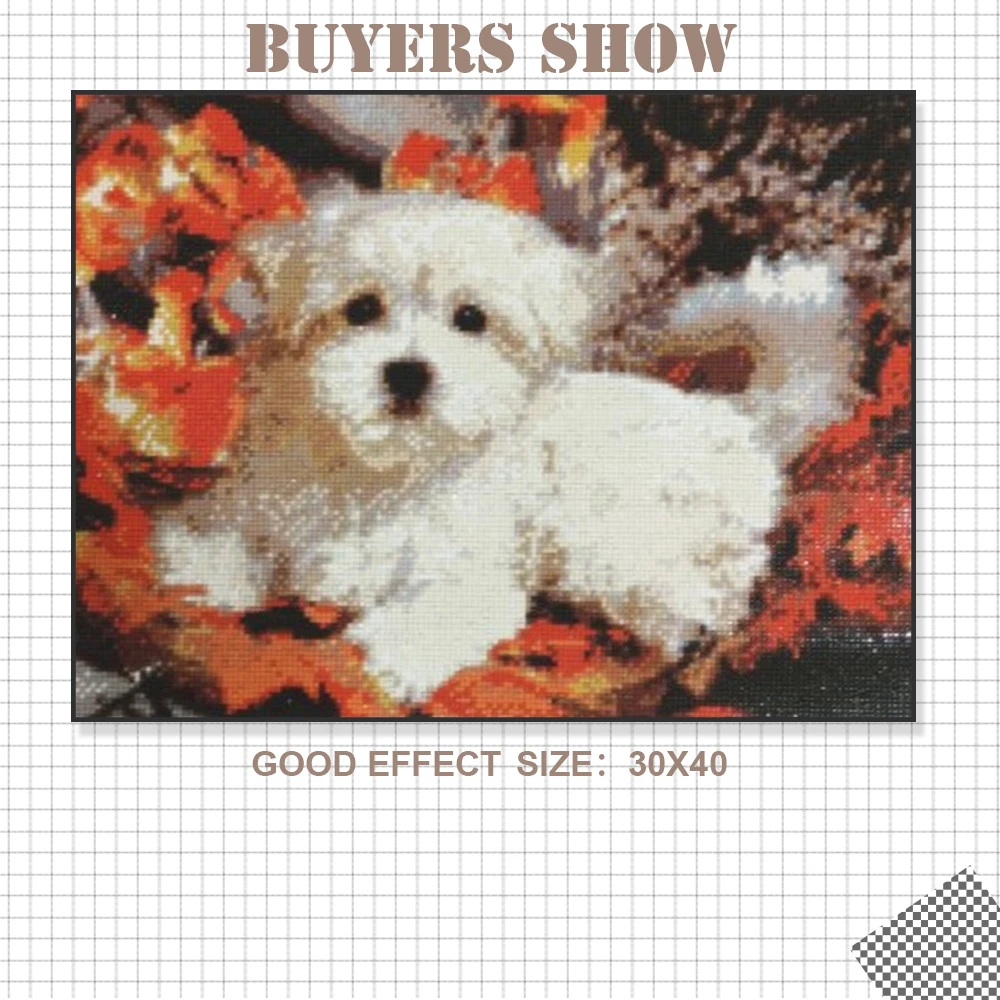 EverShine Diamond Painting Dog Full Square Diamond Embroidery Animal Picture Of Rhinestone Cross Stitch Mosaic Art Home Decor