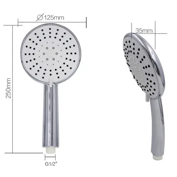 

New shower head shower new ABS plastic five-speed multi-function handheld shower head