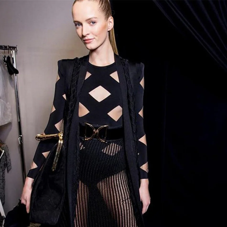 2016-winter-new-S-S-B-lmain-Runway-Fashion-Caged-Mesh-Patchwork-Long-Sleeves-Bandage-Bodysuit (1)