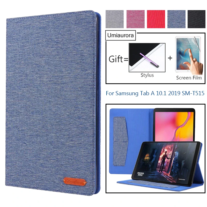 Flip Lederen Tablet Case Voor Samsung Galaxy Tab Een 10.1 Inch 2019