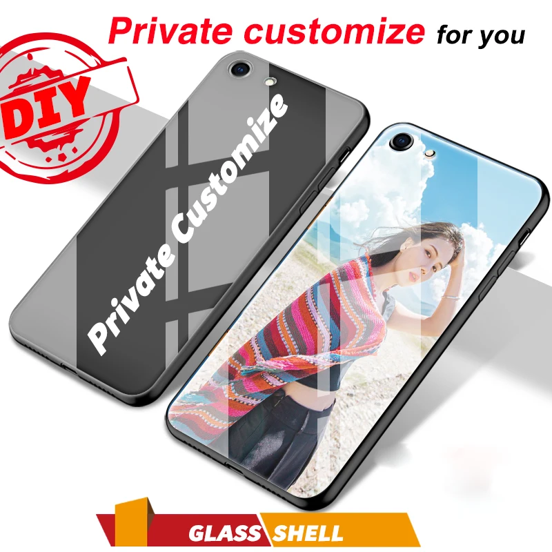 Индивидуальный чехол из закаленного стекла для Apple iphone 6 6s 7 8 Plus X XS XR MAX 11 pro max Lovers