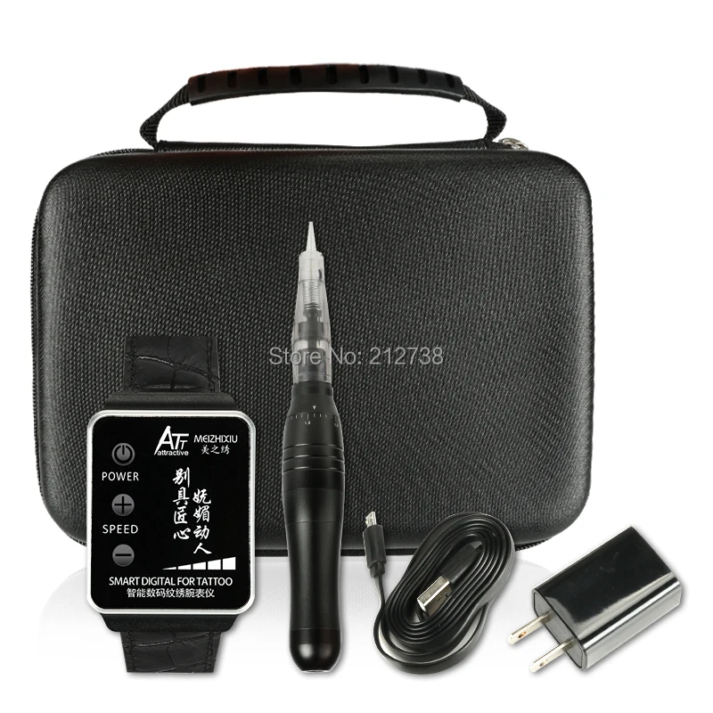  1 Set Portable Tattoo Machine semi-Permanent Makeup Full Throw Tattoo Machine one Machine Smart Wat