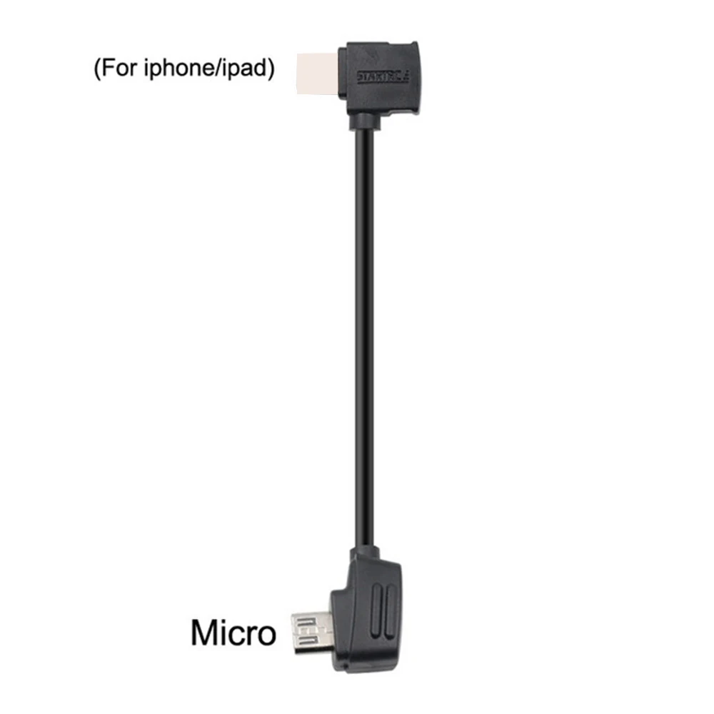 L TO M 10cm Кабель Micro USB для iPhone usb type C OTG линия передачи данных 10/30 см для DJI Mavic 2 pro mavic Spark контроллер для samsung кабели - Цвет: L TO M 10cm