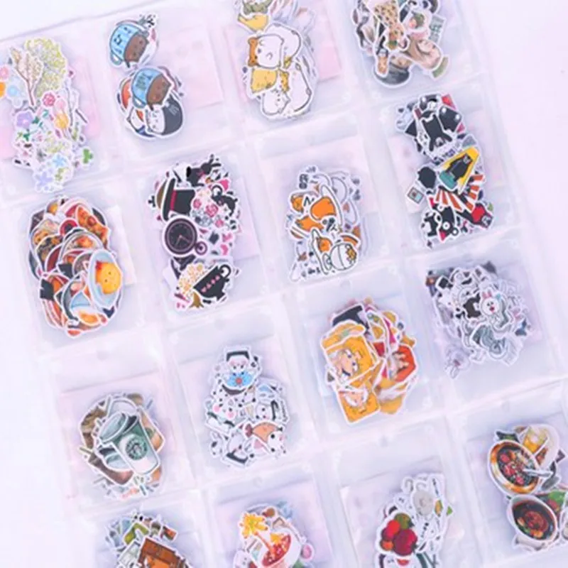 

5 pack/lot NNRTS creative stationery sticker paper cute emoticons cat stickers package daily Mori cartoon delicious food school